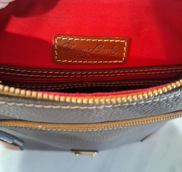 Dooney & Bourke Taupe and Tan Crossbody Bag - Picture 7 of 8